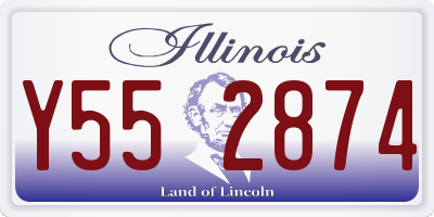 IL license plate Y552874