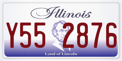 IL license plate Y552876