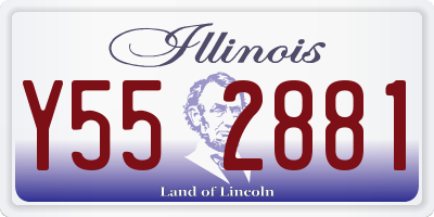 IL license plate Y552881