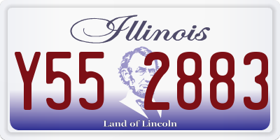 IL license plate Y552883