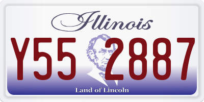 IL license plate Y552887