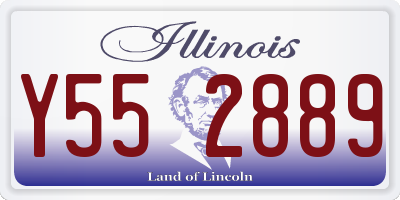 IL license plate Y552889