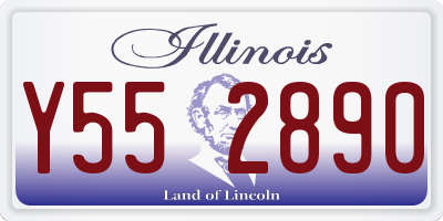 IL license plate Y552890