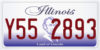 IL license plate Y552893