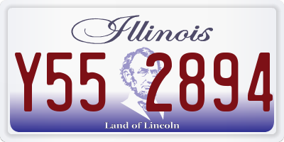 IL license plate Y552894