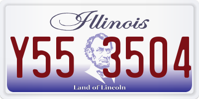 IL license plate Y553504