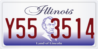 IL license plate Y553514