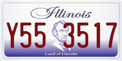 IL license plate Y553517