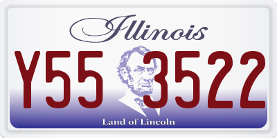 IL license plate Y553522