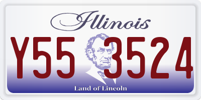 IL license plate Y553524