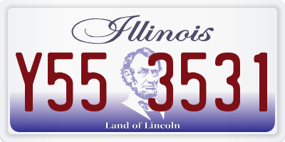 IL license plate Y553531