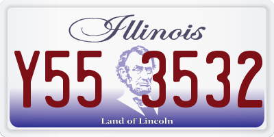 IL license plate Y553532