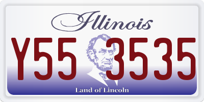 IL license plate Y553535