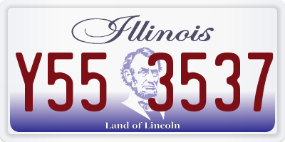IL license plate Y553537