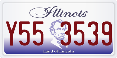 IL license plate Y553539