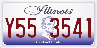IL license plate Y553541