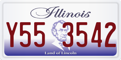 IL license plate Y553542