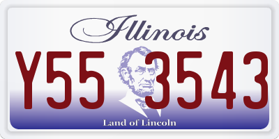 IL license plate Y553543
