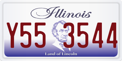 IL license plate Y553544