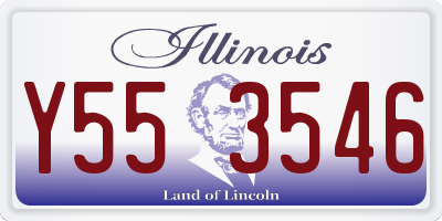 IL license plate Y553546
