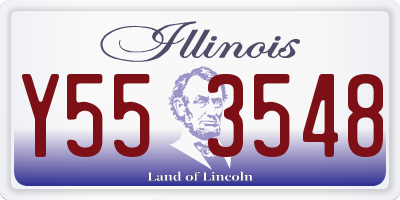 IL license plate Y553548