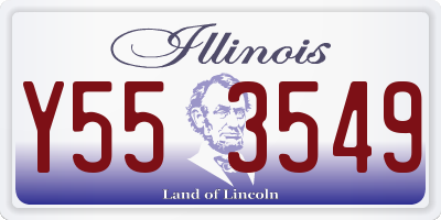 IL license plate Y553549