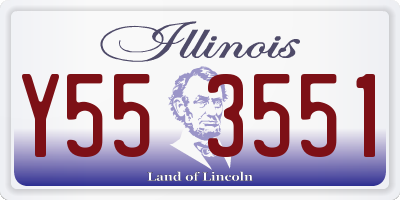 IL license plate Y553551