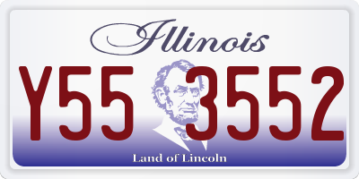 IL license plate Y553552