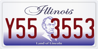 IL license plate Y553553