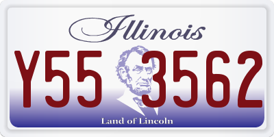 IL license plate Y553562