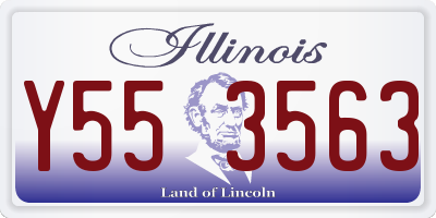 IL license plate Y553563