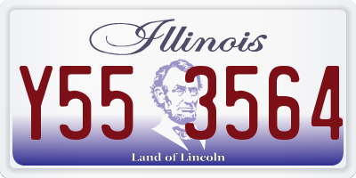 IL license plate Y553564