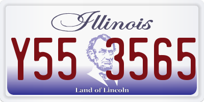 IL license plate Y553565