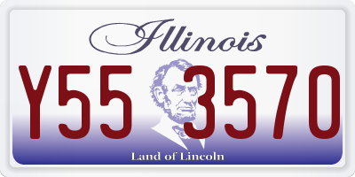 IL license plate Y553570