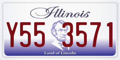 IL license plate Y553571