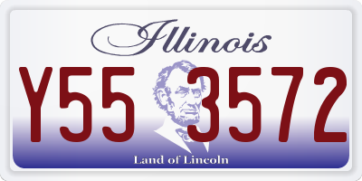 IL license plate Y553572