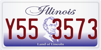 IL license plate Y553573