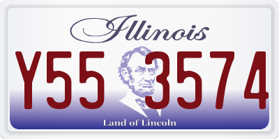 IL license plate Y553574