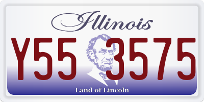 IL license plate Y553575