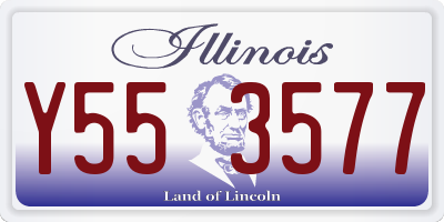 IL license plate Y553577