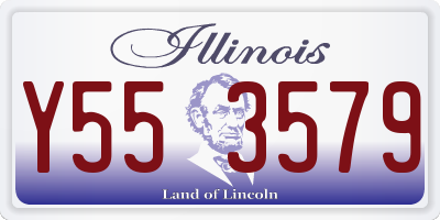IL license plate Y553579