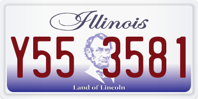 IL license plate Y553581