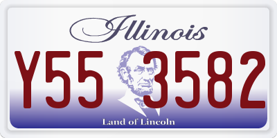 IL license plate Y553582
