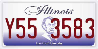 IL license plate Y553583