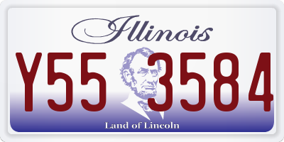 IL license plate Y553584
