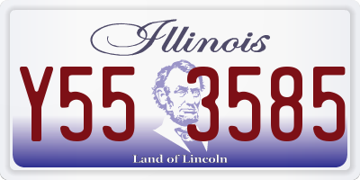 IL license plate Y553585