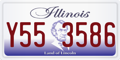 IL license plate Y553586