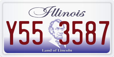 IL license plate Y553587