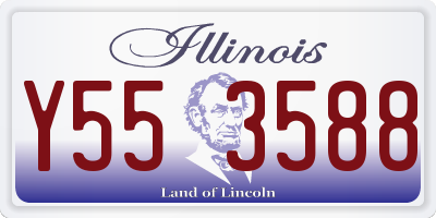 IL license plate Y553588