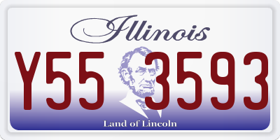 IL license plate Y553593